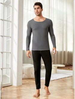 Shein Men Solid Base Layer Thermal Underwear Top