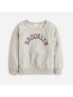 Girls' Brooklyn crewneck sweatshirt