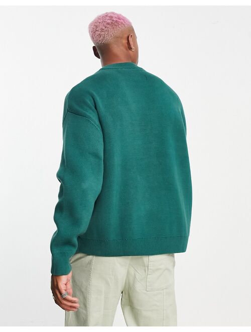 Weekday John oversized sweater in green