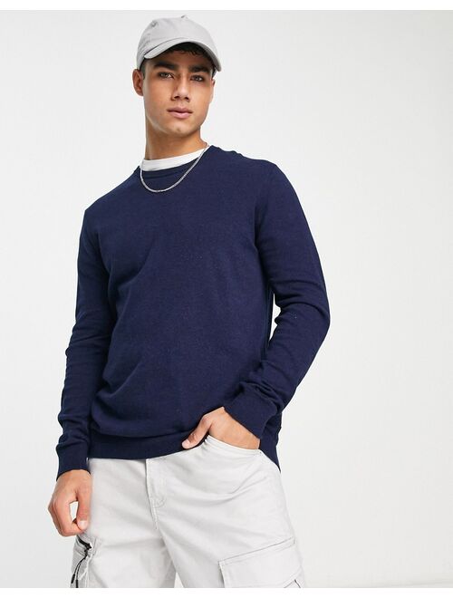 Wrangler knit sweater in navy