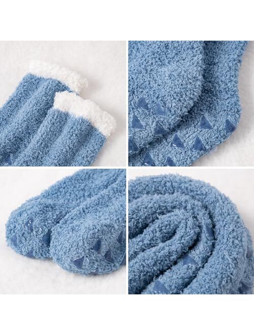 Trifabricy Fuzzy Socks for Women - Fluffy Socks Women, Cozy Socks Slipper Socks for Women