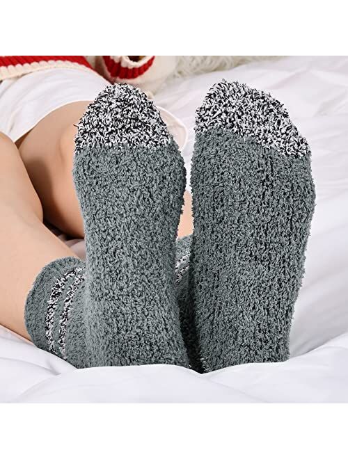 Pleneal Fuzzy Socks for Women - Fluffy Socks Women, Slipper Socks for Women, Thick Super Warm Fluffy Socks Cozy Socks