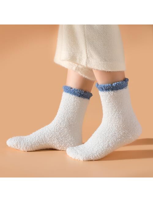 Passionbility Fuzzy Socks for Women - Fluffy Socks Women, Cozy Socks for Women Slipper Socks, Womens Fuzzy Socks Super Soft Comfort of Coral Fleece, Thick Super Warm for 