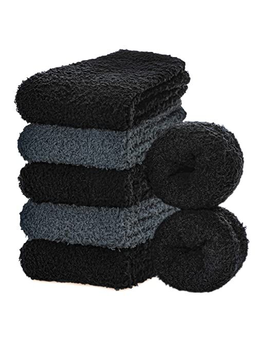 MQELONG Womens Super Soft Fuzzy Cozy Home Sleeping Socks Microfiber Winter Warm Slipper Socks
