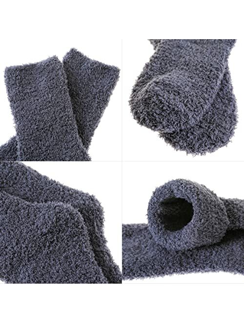 MQELONG Womens Super Soft Fuzzy Cozy Home Sleeping Socks Microfiber Winter Warm Slipper Socks