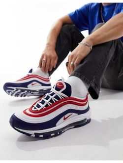 Air Max 97 sneakers in blue and red