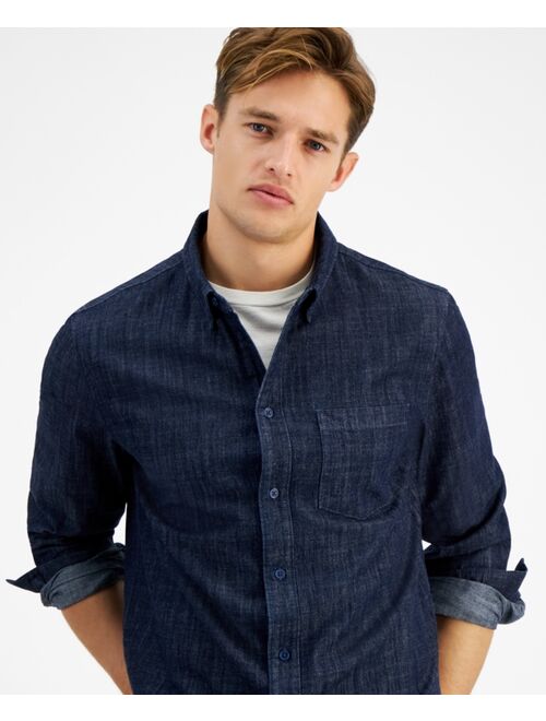 AND NOW THIS Men's Lightweight Denim Shirt Jacket, Created for Macy's
