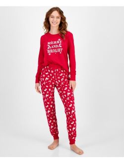FAMILY PAJAMAS Matching Women's Mix It Merry & Bright Pajamas Set, Created for Macy's