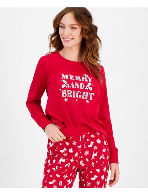 FAMILY PAJAMAS Matching Women's Mix It Merry & Bright Pajamas Set, Created for Macy's