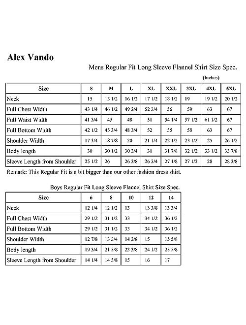 Alex Vando Mens Button Down Shirts Regular Fit Long Sleeve Casual Plaid Flannel Shirt