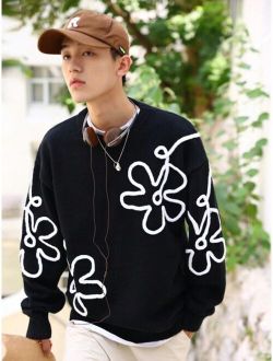 Manfinity Hypemode Men Floral Pattern Sweater
