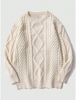 Men Cable Knit Sweater