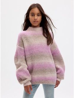 Kids Stripe Mockneck Sweater