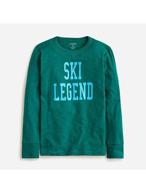 J.Crew Kids' long-sleeve "ski legend" graphic T-shirt