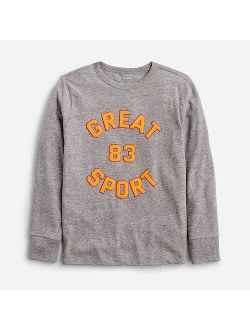 Kids' long-sleeve "great sport" graphic T-shirt
