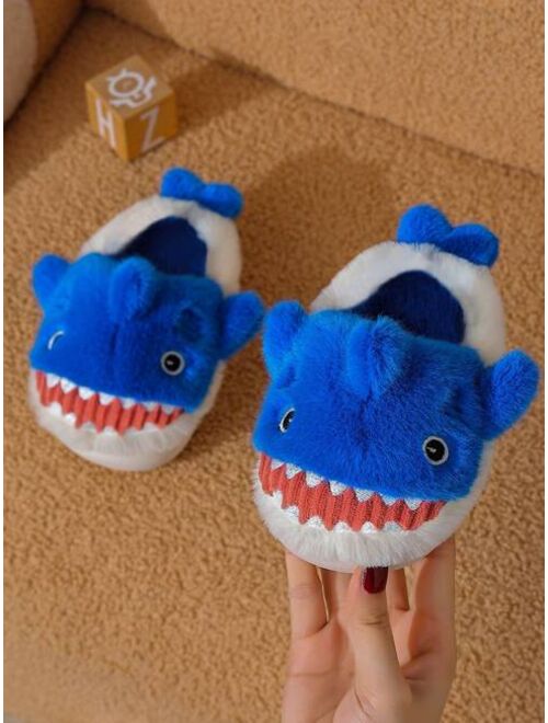 Shein Kids' Cute Shark-shaped Fashion Slippers
