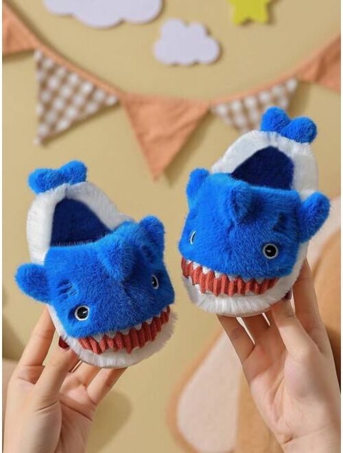 Shein Kids' Cute Shark-shaped Fashion Slippers