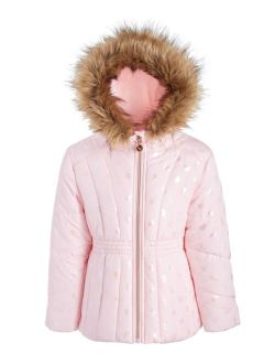 S ROTHSCHILD & CO Toddler & Little Girls Foiled Quilted Puffed Jacket