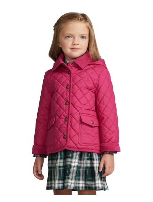 POLO RALPH LAUREN Toddler and Little Girls Quilted Water-Repellent Barn Jacket
