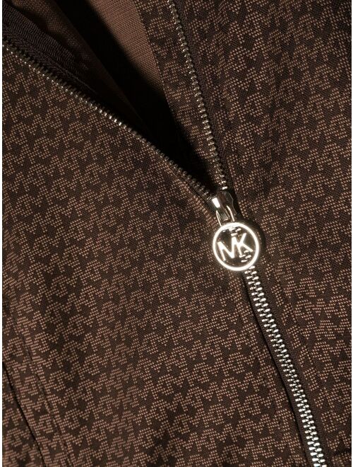 Michael Kors Kids monogram-pattern bomber jacket