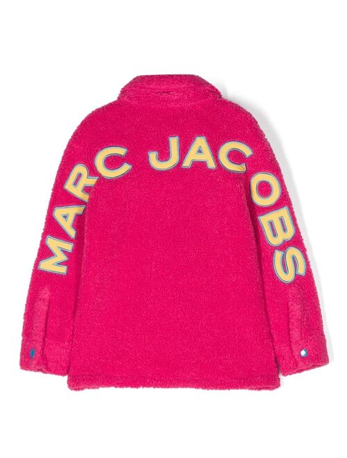 Marc Jacobs Kids faux-shearling press-stud jacket