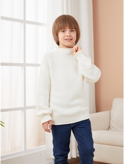 Seiciviy Boys Sweater Cable Knit Turtleneck Oversized Long Sleeve Loose Chunky Knit Jumper Tops Pullover Sweaters
