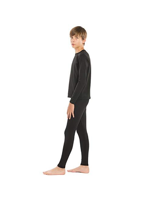 ViCherub Thermal Underwear Set for Boys Long Johns Fleece Lined Kids Base Layer Thermals Sets Boy