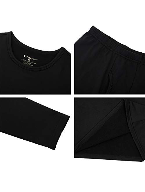 ViCherub Thermal Underwear Set for Boys Long Johns Fleece Lined Kids Base Layer Thermals Sets Boy