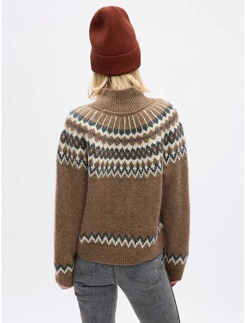 Gap Fair Isle Mockneck Sweater