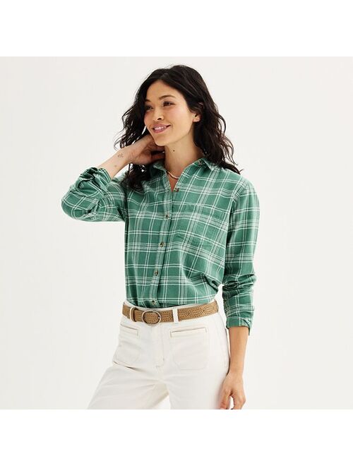 Women's Sonoma Goods For Life Everyday Flannel Shirt