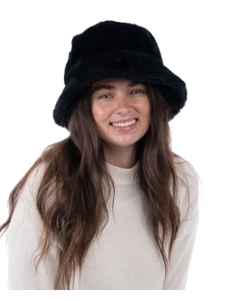 I.N.C. INTERNATIONAL CONCEPTS Women's Faux-Fur Bucket Hat, Created for Macy's