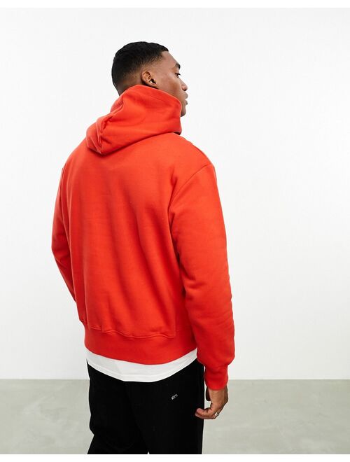 ASOS DESIGN heavyweight oversized hoodie in red