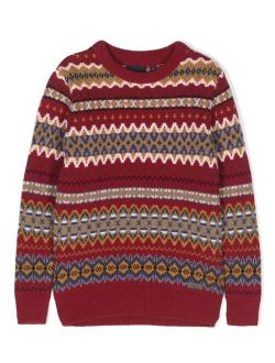 Kids Case fair isle-knit jumper
