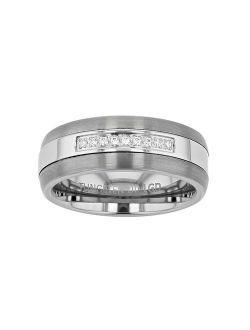 Diamond Brilliance Men's 1/10 Carat T.W. Lab-Created Diamond Band Ring