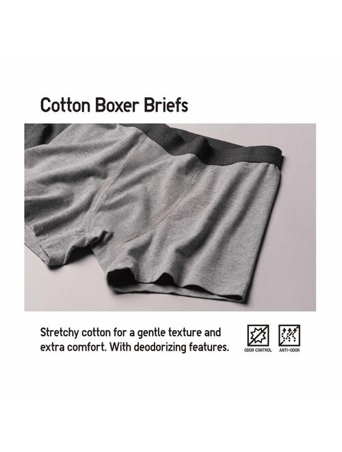Uniqlo Cotton Waist Striped Boxer Briefs