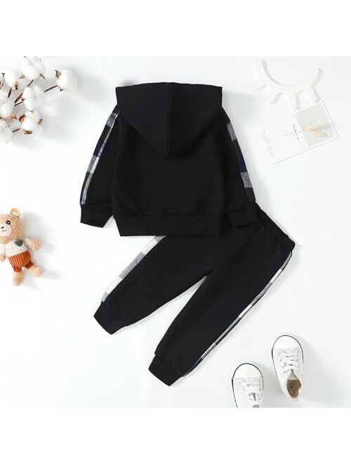 KIMI BEAR Baby Boy Outfits Toddler Boy Clothes Bomber Varsity Jacket Sweat Pants Set Fall Winter Baby Clothes For Boys