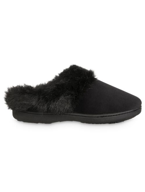 ISOTONER SIGNATURE Women's Velour Valerie Comfort Hoodback Slippers