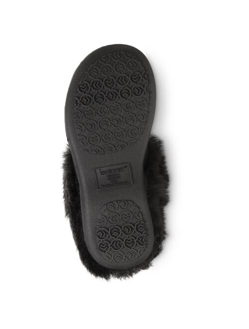 ISOTONER SIGNATURE Women's Velour Valerie Comfort Hoodback Slippers