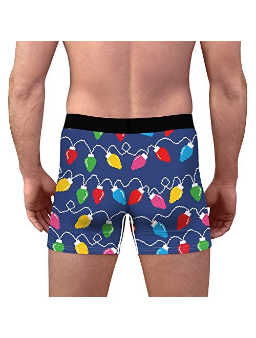 Ainuno Christmas Underwear for Men Hilarious Gag Gifts Funny Novelty Holiday Boxer Briefs No Fly