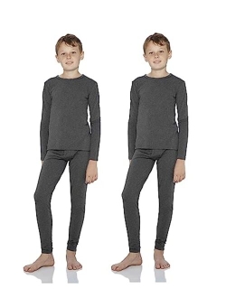Thermal Underwear For Boys (Long Johns Thermal Set) Shirt & Pants, Base Layer w/Leggings/Bottoms Ski/Extreme Cold