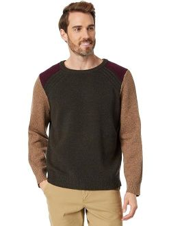 Rangeley Merino Crew Neck Color-Block Sweater