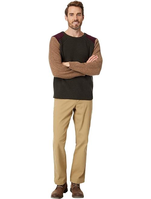 L.L.Bean Rangeley Merino Crew Neck Color-Block Sweater