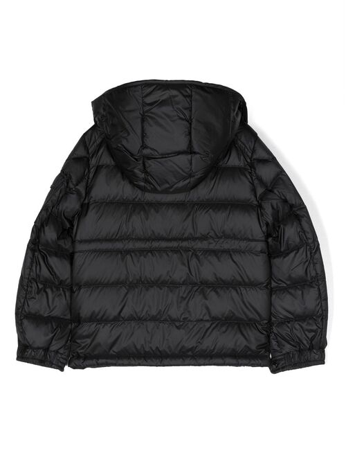 Moncler Enfant hooded padded down jacket