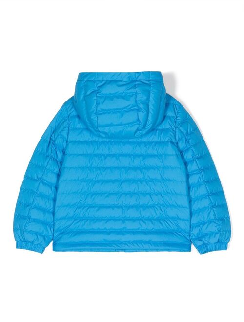 Moncler Enfant zip-up stripe-detail jacket