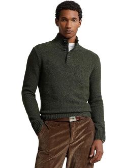 Wool-Blend Mockneck Sweater