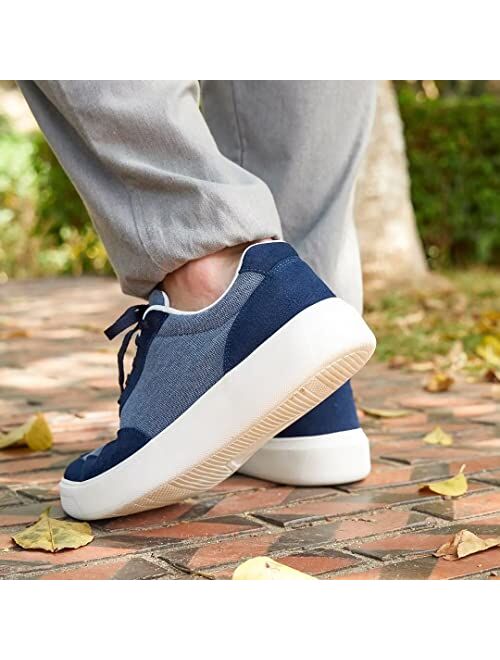 OrthoComfoot Men's Orthopedic Plantar Fasciitis Shoes, Achilles Tendonitis Shoes, Arch Support Fashion Sneaker, Ergonomic Shoes for Heel and Foot Pain Re