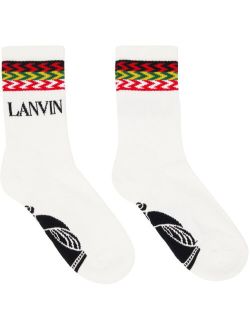 LANVIN White Curb Socks
