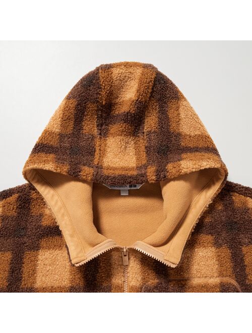 UNIQLO Pile Lined Fleece Printed Full-Zip Hoodie