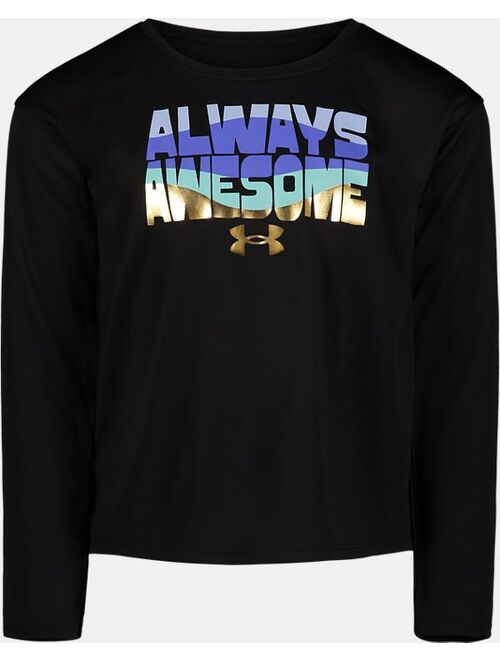 Under Armour Little Girls' UA Always Awesome Long Sleeve