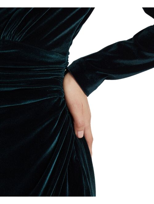 Polo Ralph Lauren LAUREN RALPH LAUREN Women's Velvet Puff-Sleeve Dress